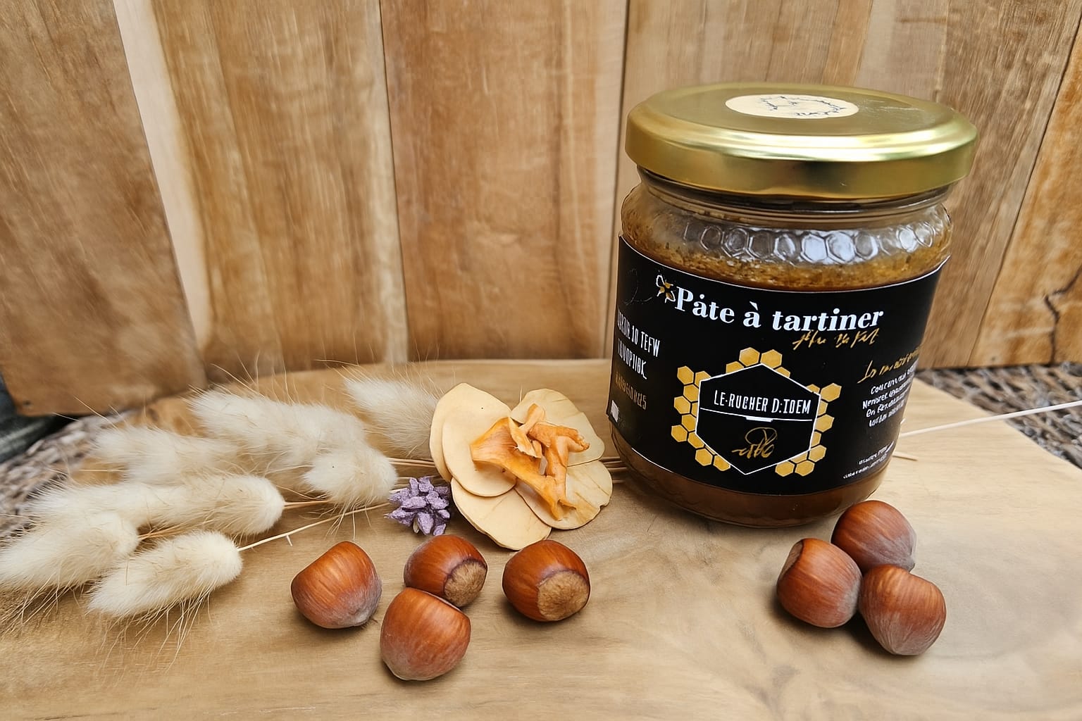 Pate à tartiner miel noisettes par Le Rucher d'Eden (Gironde)
