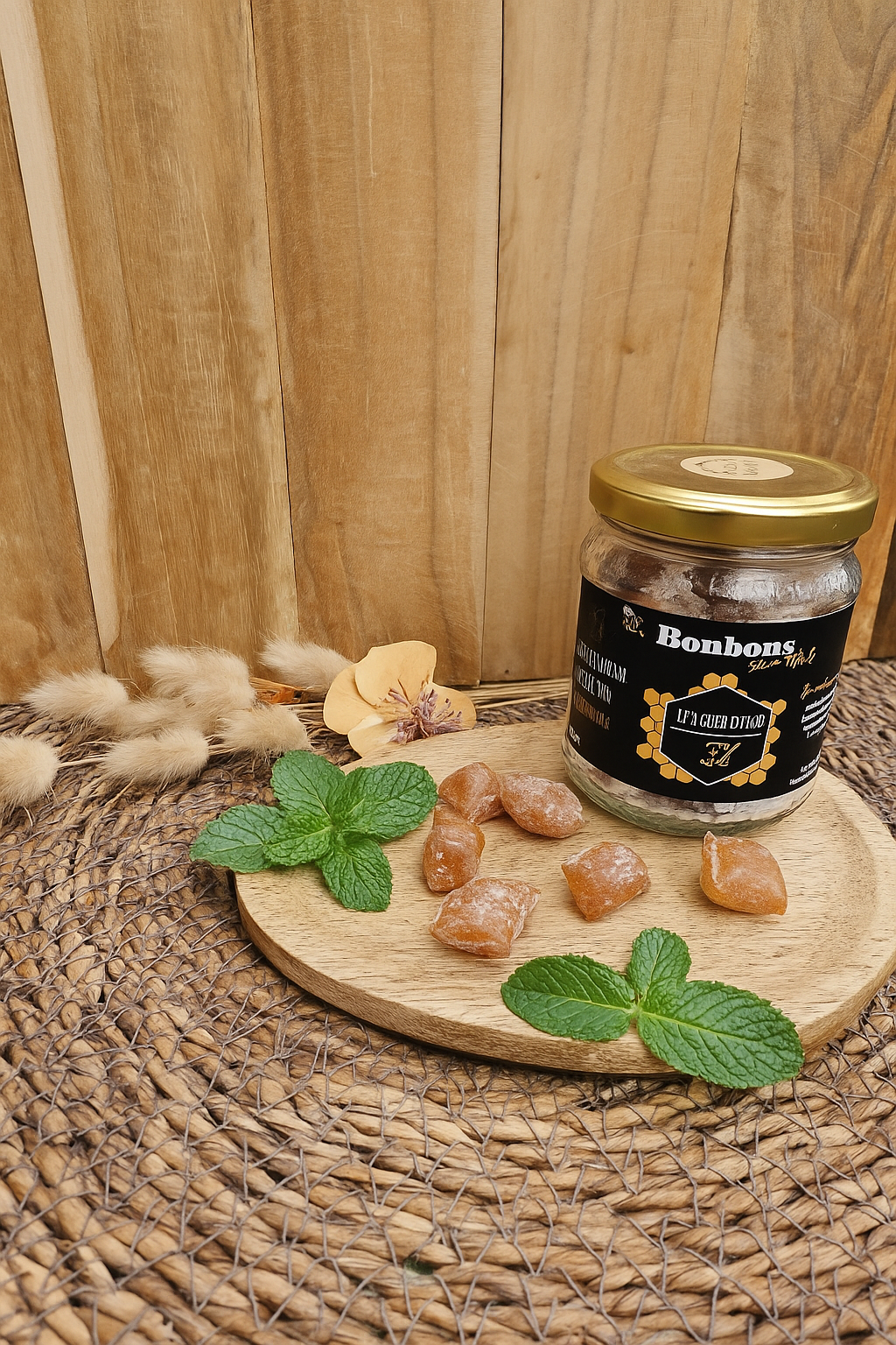 Pot de bonbons au miel du Rucher d'Eden