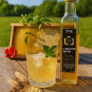 Sirop miel menthe par le Rucher d'Eden, en Gironde